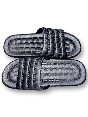 TECS Slides Flexible PVC Lightweight Waterproof Sandals Women Size 6 Black New